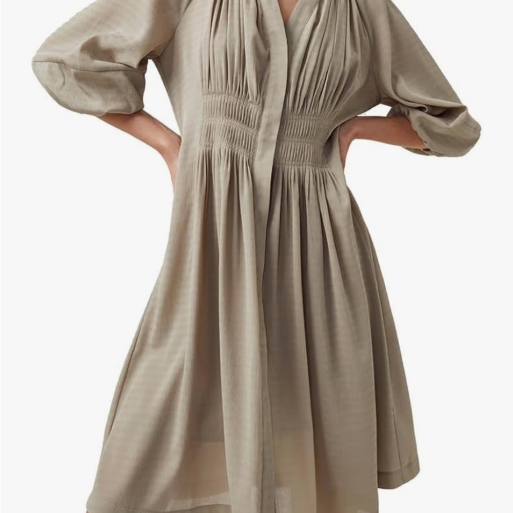 French Connection Cora pleated short dress